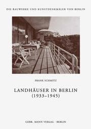 Cover von Landhäuser in Berlin 1933-1945