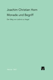 Cover von Monade und Begriff