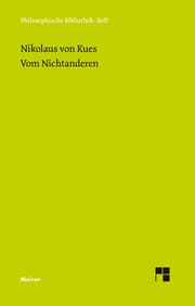 Cover von Schriften in deutscher Übersetzung / Vom Nichtanderen