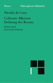 Cover von Cribratio Alkorani. Sichtung des Korans. Drittes Buch