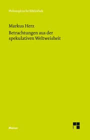 Cover von Betrachtungen aus der spekulativen Weisheit