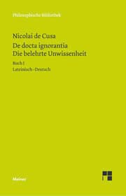 Cover von De docta ignorantia/Die belehrte Unwissenheit 1