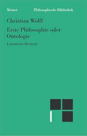 Cover von Erste Philosophie oder Ontologie