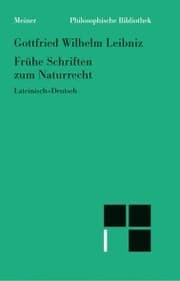 Cover von Frühe Schriften zum Naturrecht