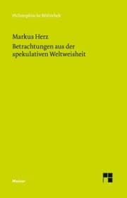 Cover von Betrachtungen aus der spekulativen Weltweisheit