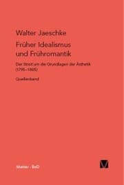 Cover von Früher Idealismus und Frühromantik