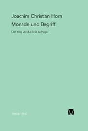 Cover von Monade und Begriff