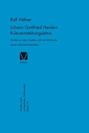 Cover von Johann Gottfried Herders Kulturentstehungslehre