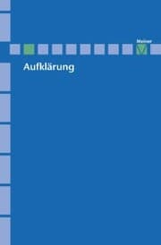 Cover von Aufklärung, Band 14: Aufklärung und Anthropologie