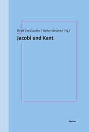 Cover von Jacobi und Kant