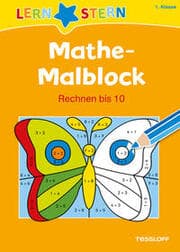 Cover von Mathe-Malblock 1.Klasse - Rechnen bis 10