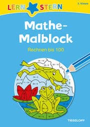 Cover von Mathe-Malblock 2. Klasse - Rechnen bis 100