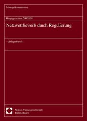 Cover von Hauptgutachten 2000/2001 - Netzwettbewerb durch Regulierung