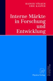 Cover von Interne Märkte in Forschung und Entwicklung