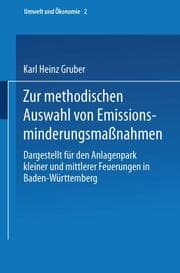 Cover von Zur methodischen Auswahl von Emissionsminderungsmaßnahmen