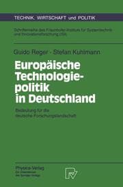 Cover von Europäische Technologiepolitik in Deutschland
