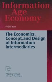 Cover von The Economics, Concept, and Design of Information Intermediaries
