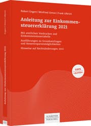 Cover von Anleitung zur Einkommensteuererklärung 2021