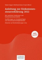 Cover von Anleitung zur Einkommensteuererklärung 2022