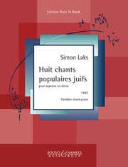 Cover von Huit chants populaires juifs