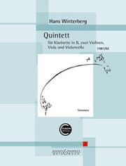 Cover von Quintett für Klarinette, 2 Violinen, Viola und Violoncello