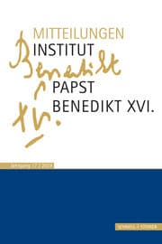 Cover von Mitteilungen Institut Papst Benedikt XVI. Bd 17