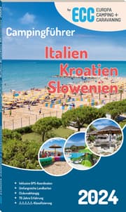 Cover von ECC Campingführer Italien/Kroatien/Slowenien 2024