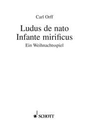 Cover von Ludus de nato Infante mirificus