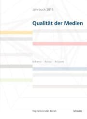 Cover von Jahrbuch 2015 Qualität der Medien