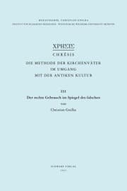 Cover von Der rechte Gebrauch im Spiegel des falschen