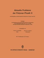 Cover von Vorträge der Arbeitssitzung des Fachausschusses Physik der Hochpolymeren in der Frühjahrstagung Berlin 1971 vom 9.-13.März des Regionalverbandes Physikalische Gesellschaft zu Berlin