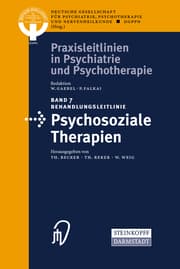 Cover von Behandlungsleitlinie Psychosoziale Therapien