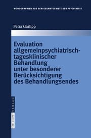 Cover von Evaluation allgemeinpsychiatrisch-tagesklinischer Behandlung unter besonderer Berücksichtigung des Behandlungsendes