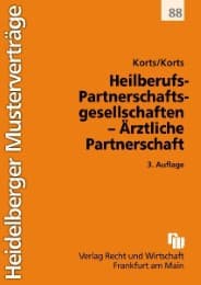 Cover von Heilberufs-Partnerschaftsgesellschaften, Ärztliche Partnerschaft