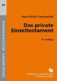 Cover von Das private Einzeltestament