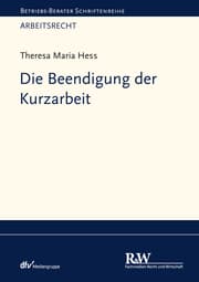 Cover von Die Beendigung der Kurzarbeit
