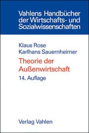 Cover von Theorie der Außenwirtschaft
