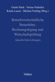 Cover von Betriebswirtschaftliche Steuerlehre, Rechnungslegung und Wirtschaftsprüfung