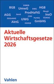 Cover von Aktuelle Wirtschaftsgesetze 2026
