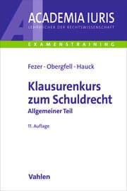 Cover von Klausurenkurs zum Schuldrecht Allgemeiner Teil