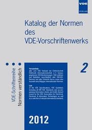 Cover von Katalog der Normen des VDE-Vorschriftenwerks 2012