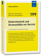 Cover von Elektrotechnik und Stromunfälle vor Gericht