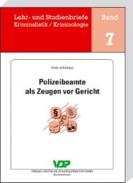 Cover von Polizeibeamte als Zeugen vor Gericht