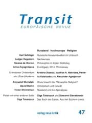 Cover von Transit 47. Europäische Revue