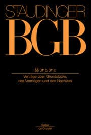 Cover von J. von Staudingers Kommentar zum Bürgerlichen Gesetzbuch mit Einführungsgesetz und Nebengesetzen, Buch 2