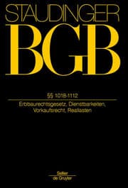 Cover von ErbbauRG; 1018-1112