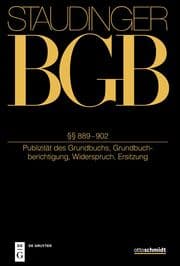 Cover von §§ 889-902
