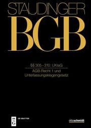 Cover von §§ 305-310; UKlaG