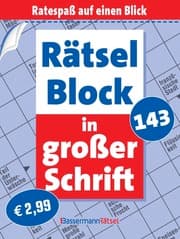 Cover von Rätselblock in großer Schrift 143