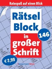 Cover von Rätselblock in großer Schrift 146